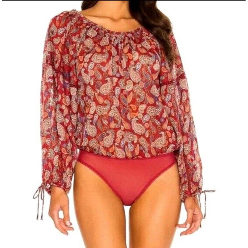 NWOT Intimately Free People Cotton Sundown Bodysuit. Boho. Hippie. Festival. Med